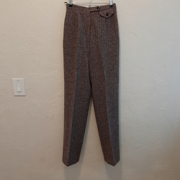 ❌SOLD❌ Vtg Houndstooth Union Made Slacks Pants XS - Picture 2 of 13
